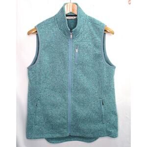 ORVIS R65 Recycled Sweater Fleece Vest Aqua Women's Sz L